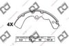 DJ PARTS BS1094 Brake Shoe Set